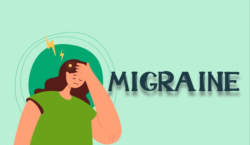 Girl suffering Migraine