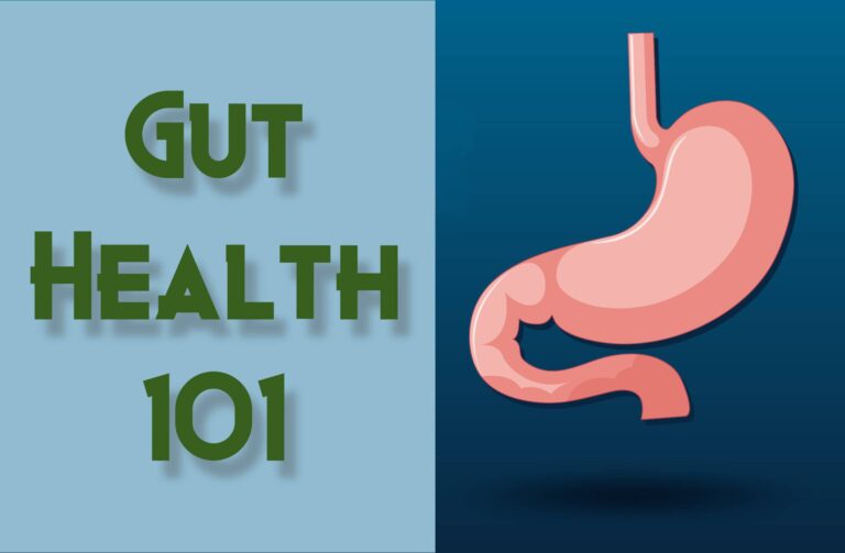 A feature image showing the illustration of stomach and the title of the blog post.